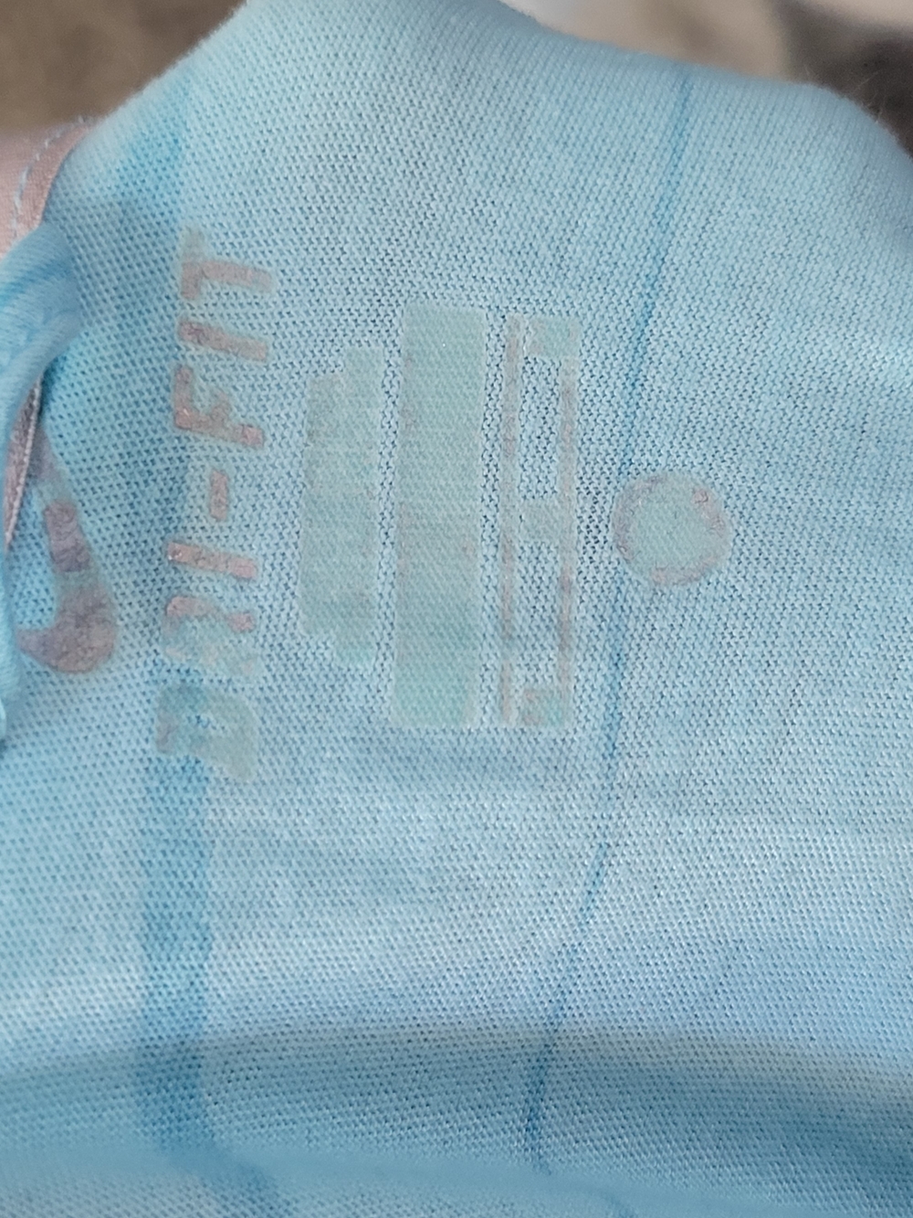 Nike Aqua Blue Striped Half-Zip Hoodie - Picture 8 of 9